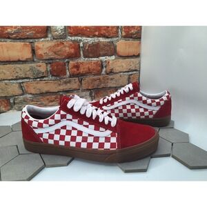 Vans Old Skool Fat Lace Checker‎ Red Gum Size US 13 Men New VN0A2Z42CJH Rare
